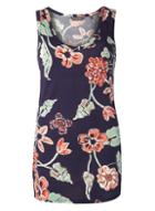 Dorothy Perkins *tall Navy Floral Vest