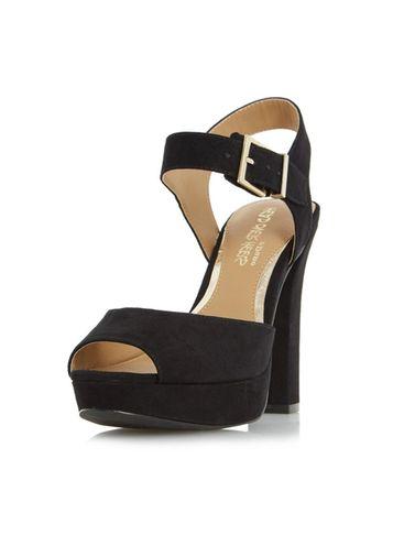 Dorothy Perkins *head Over Heels 'myli' Black High Heel Sandals