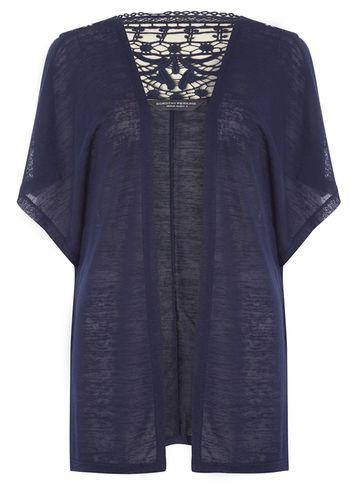 Dorothy Perkins *tall Navy Lace Cardigan
