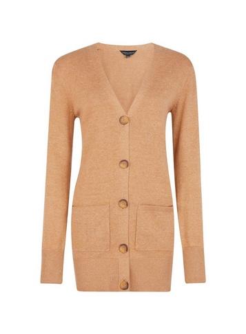 Dorothy Perkins Camel Horn Button Cardigan