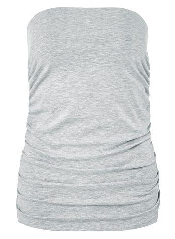Dorothy Perkins Grey Marl Bandeau Top