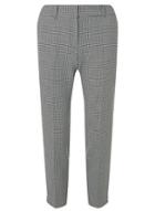 Dorothy Perkins Petite Grey Checked Side Striped Trousers