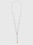 Dorothy Perkins Silver Mixed Metal Oval Link Necklace