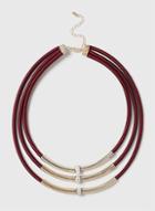 Dorothy Perkins Cord And Bar Necklace