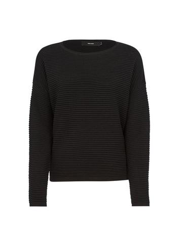 *vero Moda Black Ribbed Top