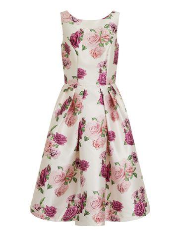 Dorothy Perkins *chi Chi London White Floral Print Dress