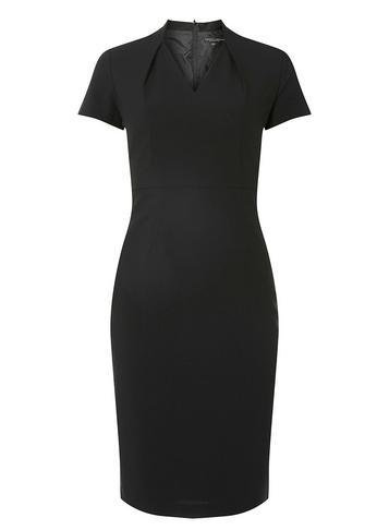Dorothy Perkins Black Inverted Neck Dress