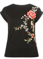 Dorothy Perkins Black Sequin Embroidered T-shirt