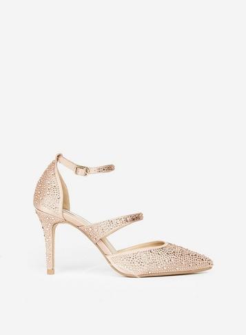 *showcase Blush Diamante Court Shoes