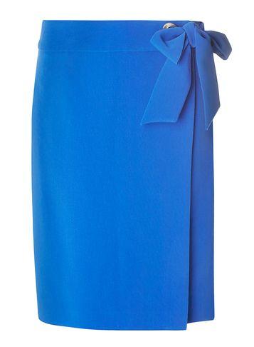 Dorothy Perkins *tall Cobalt Tie Front Skirt