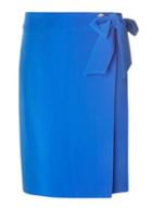 Dorothy Perkins *tall Cobalt Tie Front Skirt