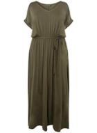 Dorothy Perkins *dp Curve Khaki Jersey Maxi Dress
