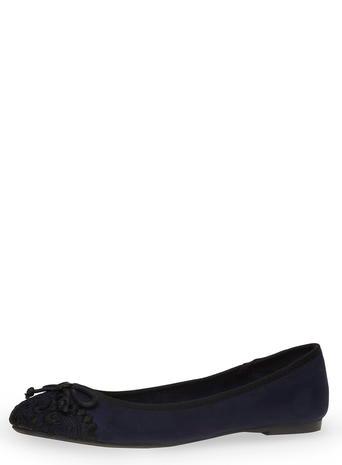 Dorothy Perkins Navy Lace Toe Cap Pumps
