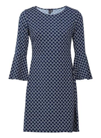 *izabel London Navy Geometric Print Dress