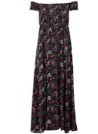 *izabel London Multi Colour Floral Print Bardot Maxi Dress