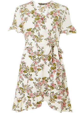 Dorothy Perkins Ivory Floral Print Fit And Flare Dress
