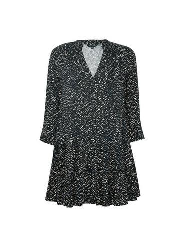 Dorothy Perkins Black Frill Hem Tunic