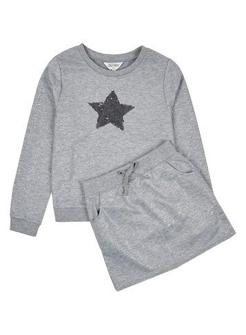 Dorothy Perkins *girls Silver Star Sweat Set 