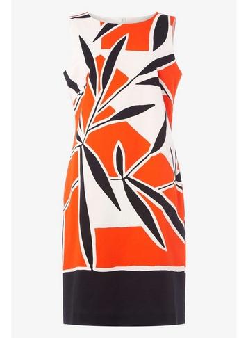 *roman Originals Orange Tropical Shift Dress
