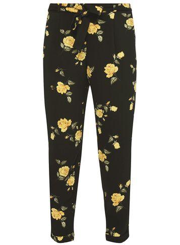 Dorothy Perkins Petite Black Rose Print Joggers