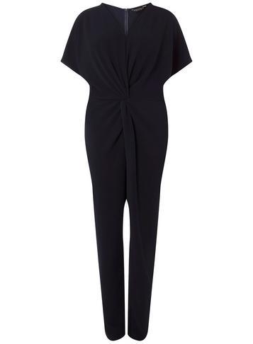 Dorothy Perkins *dp Curve Navy Knot Front Jumpsuit