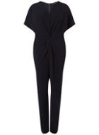 Dorothy Perkins *dp Curve Navy Knot Front Jumpsuit