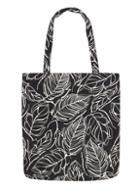 Dorothy Perkins Black Leaf Print Canvas Shopper Bag