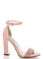 Dorothy Perkins *quiz Pink Sequin Block Heel Sandals