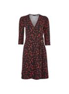 Dorothy Perkins Red Floral Print Buckle Wrap Dress