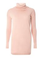 Dorothy Perkins Pink Ribbed Cowl Neck Jumper