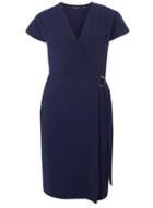 Dorothy Perkins Navy D-ring Wrap Dress