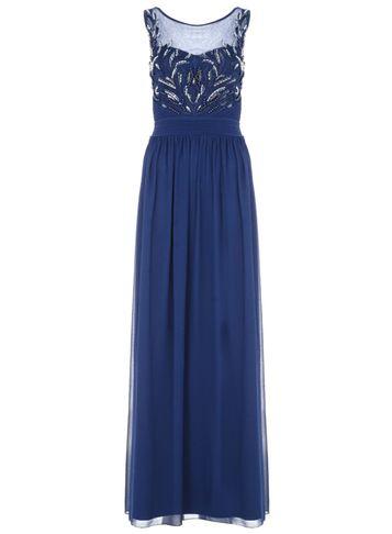 Dorothy Perkins *quiz Chiffon Beaded Maxi Dress