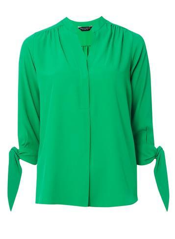 Dorothy Perkins Green Tie Cuff Shirt