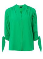 Dorothy Perkins Green Tie Cuff Shirt