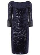 Dorothy Perkins *billie & Blossom Navy Sequin Embellished Shift Dress