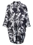 *izabel London Black And White Shirt Dress