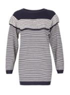 Dorothy Perkins *tenki Blue Stripe Print Knitted Jumper