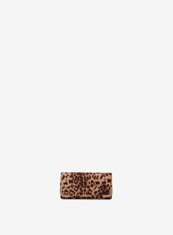 Dorothy Perkins Leopard Print Metal Corner Purse