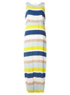 Dorothy Perkins *vila Yello And Navy Stripe Maxi Dress