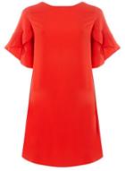 Dorothy Perkins Red Lace Up Back Shift Dress
