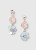 Dorothy Perkins Flower Gem Drop Earrings
