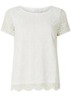 Dorothy Perkins *vila White Lace T-shirt