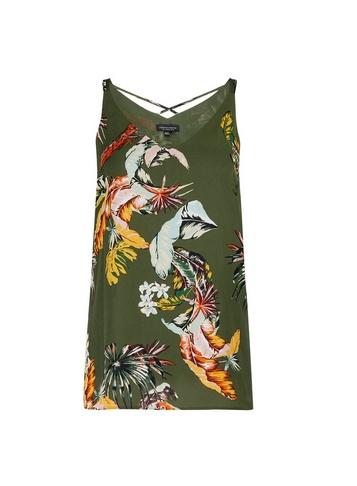 Dorothy Perkins Khaki Floral Print Camisole Top
