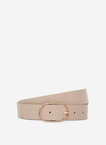 Dorothy Perkins Black Oval Buckle Belt