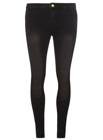 Dorothy Perkins Washed Black Premium 'bailey' Super Skinny Stretch Jeans