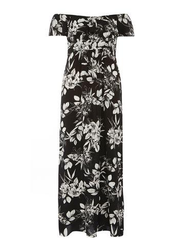 Dorothy Perkins Floral Ruffle Bardot Maxi Dress