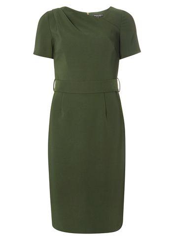 Dorothy Perkins Khaki Pencil Dress