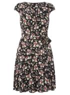 Dorothy Perkins *billie & Blossom Black Ditsy Print Skater Dress