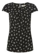 Dorothy Perkins *billie & Blossom Tall Black Ditsy Print Shell Top