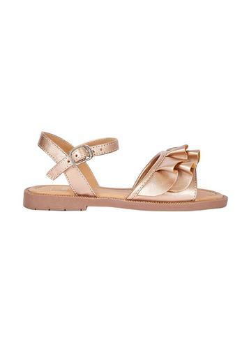 Dorothy Perkins *girls Gold Frill Sandals 